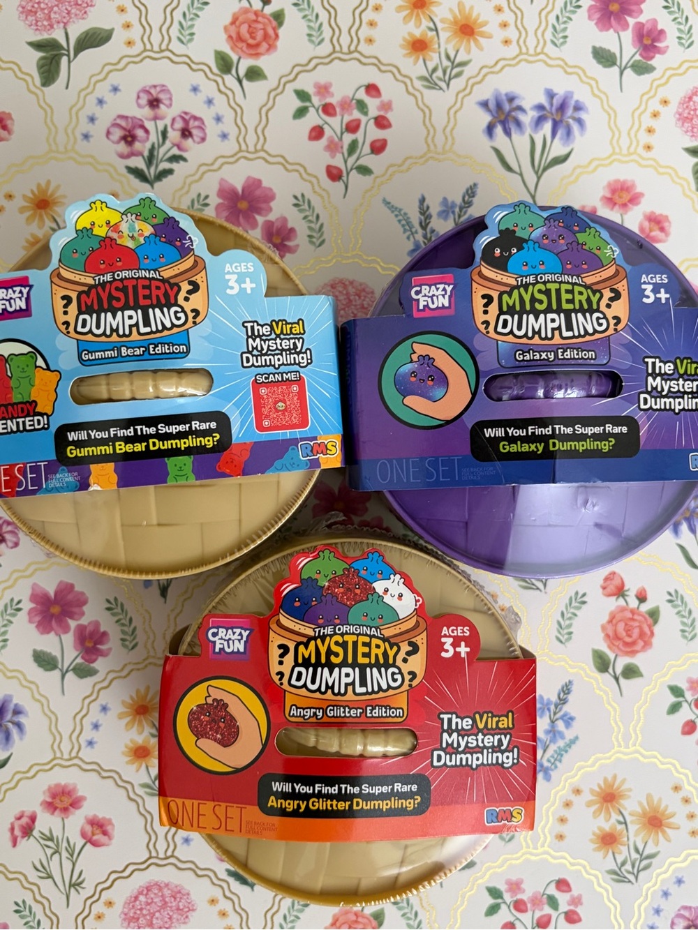 Crazy Fun RMS Mystery Squishy Dumplings. Set of 3.